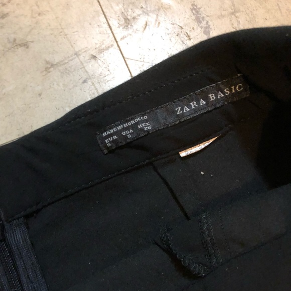 Zara black wrap envelope skirt skort - Picture 2 of 2